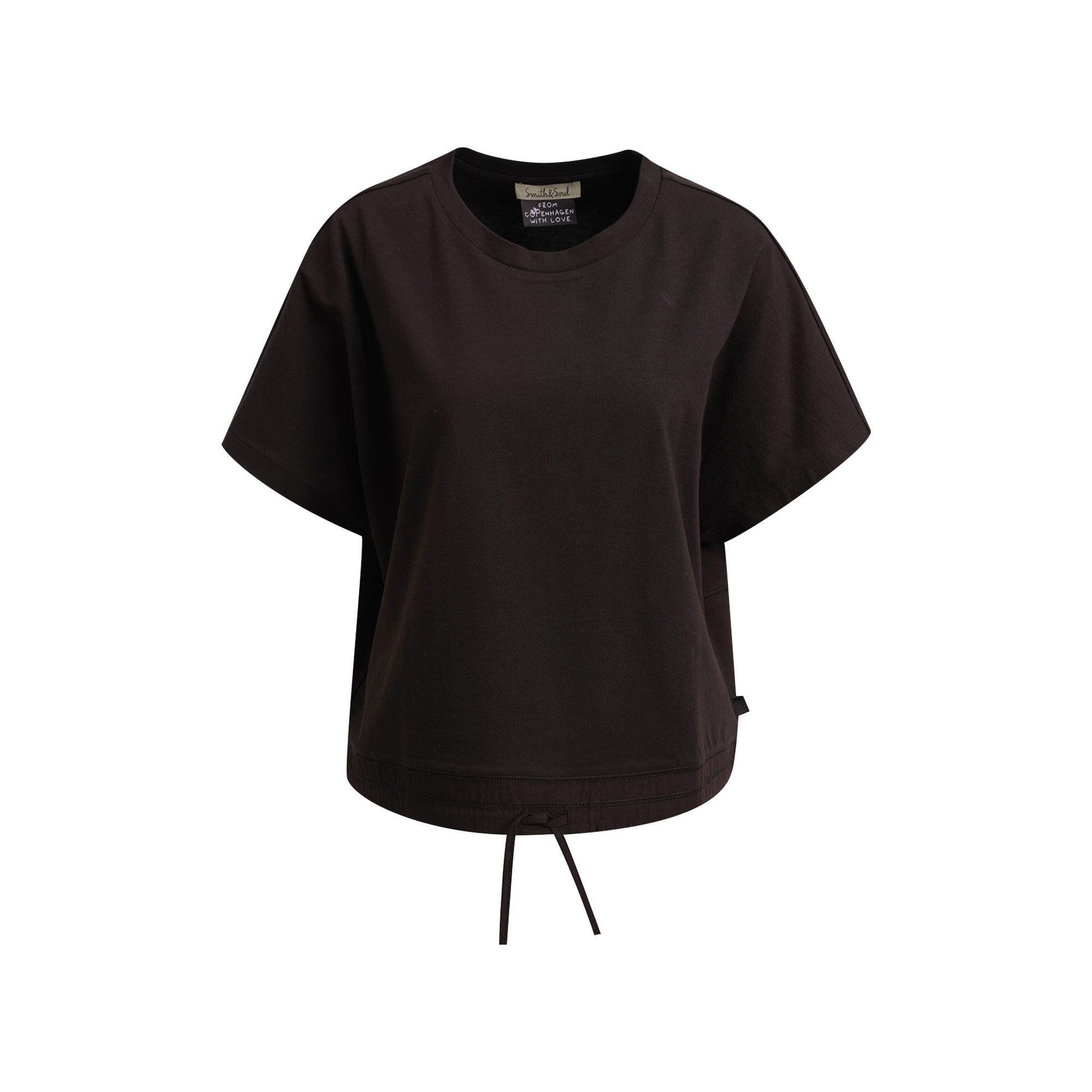 SMITH & SOUL Oversize T Shirt with Drawstring Hem in Dark