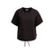 SMITH & SOUL Oversize T Shirt with Drawstring Hem in Dark Chocolate