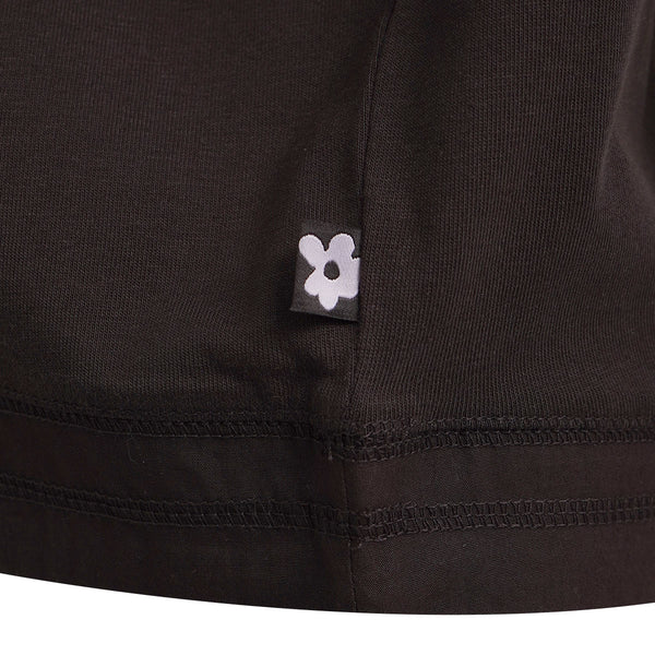 SMITH & SOUL Oversize T Shirt with Drawstring Hem in Dark Chocolate