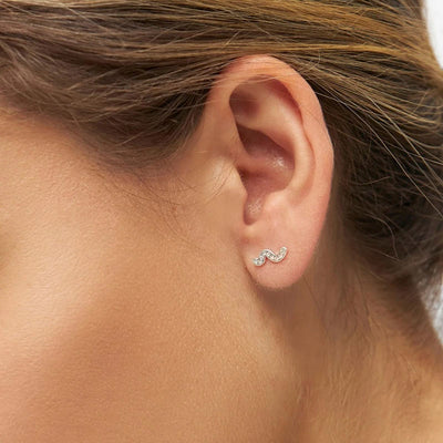 LULU COPENHAGEN Snaky Earring 1 pcs in Silver