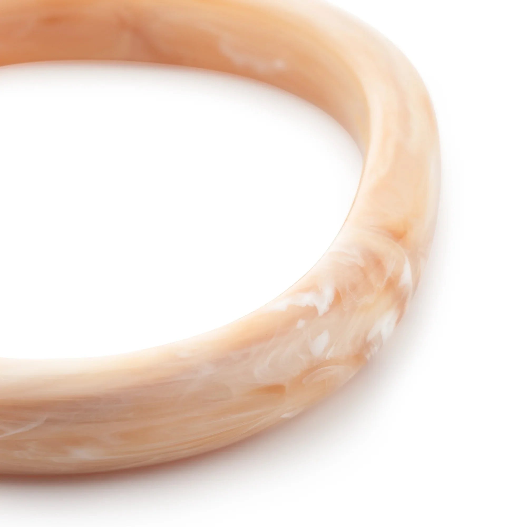 VANESSA BARONI Soft Edge Bangle  in Creme Brulee Marble