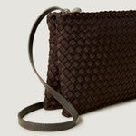 NAGHEDI Soho Envelope Crossbody Bag in Chocolate