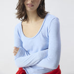 AMERICAN VINTAGE Sonoma Long Sleeve TShirt in Splash/Vintage