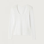 AMERICAN VINTAGE Sonoma Long Sleeve TShirt in White