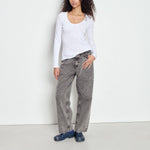 AMERICAN VINTAGE Sonoma Long Sleeve TShirt in White