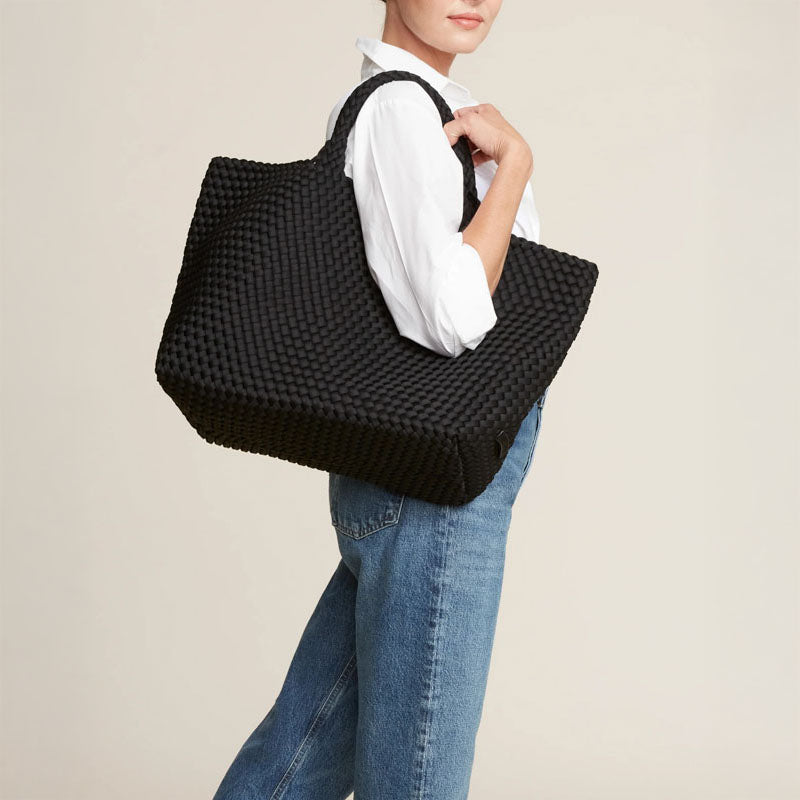 NAGHEDI St Barths Large Tote in Onyx Black | Collen & Clare