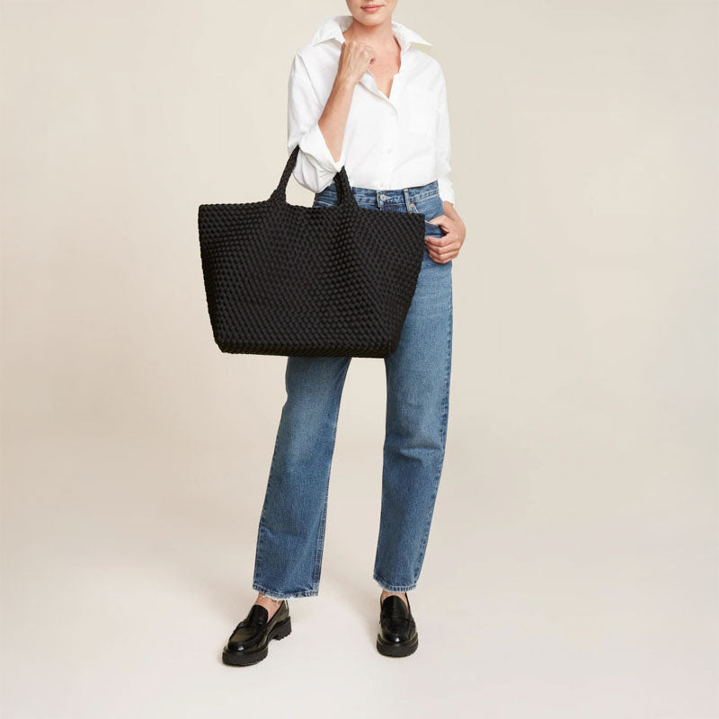 NAGHEDI St Barths Large Tote in Onyx Black | Collen & Clare