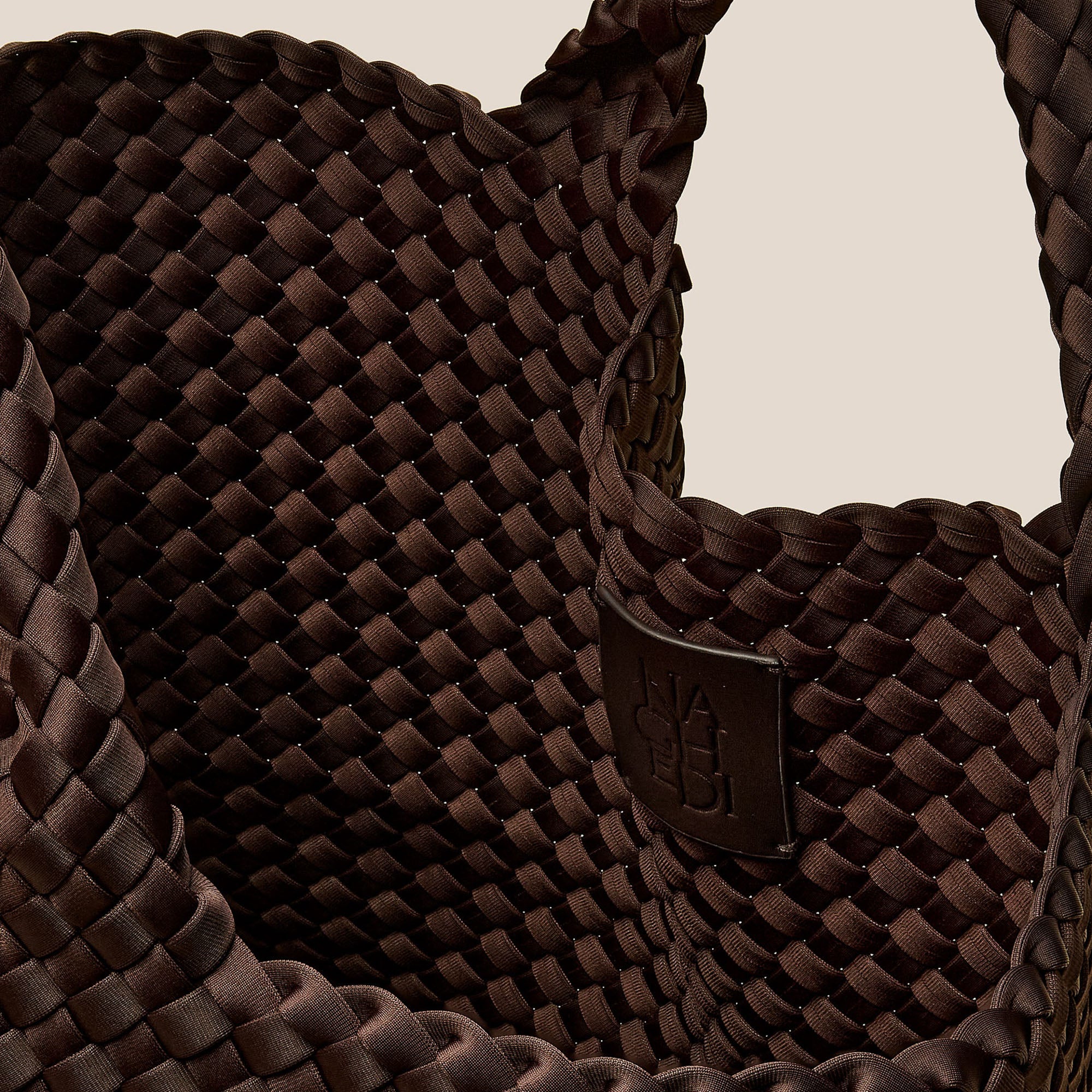 NAGHEDI St Barths Medium Tote in Chocolate Brown | Collen & Clare