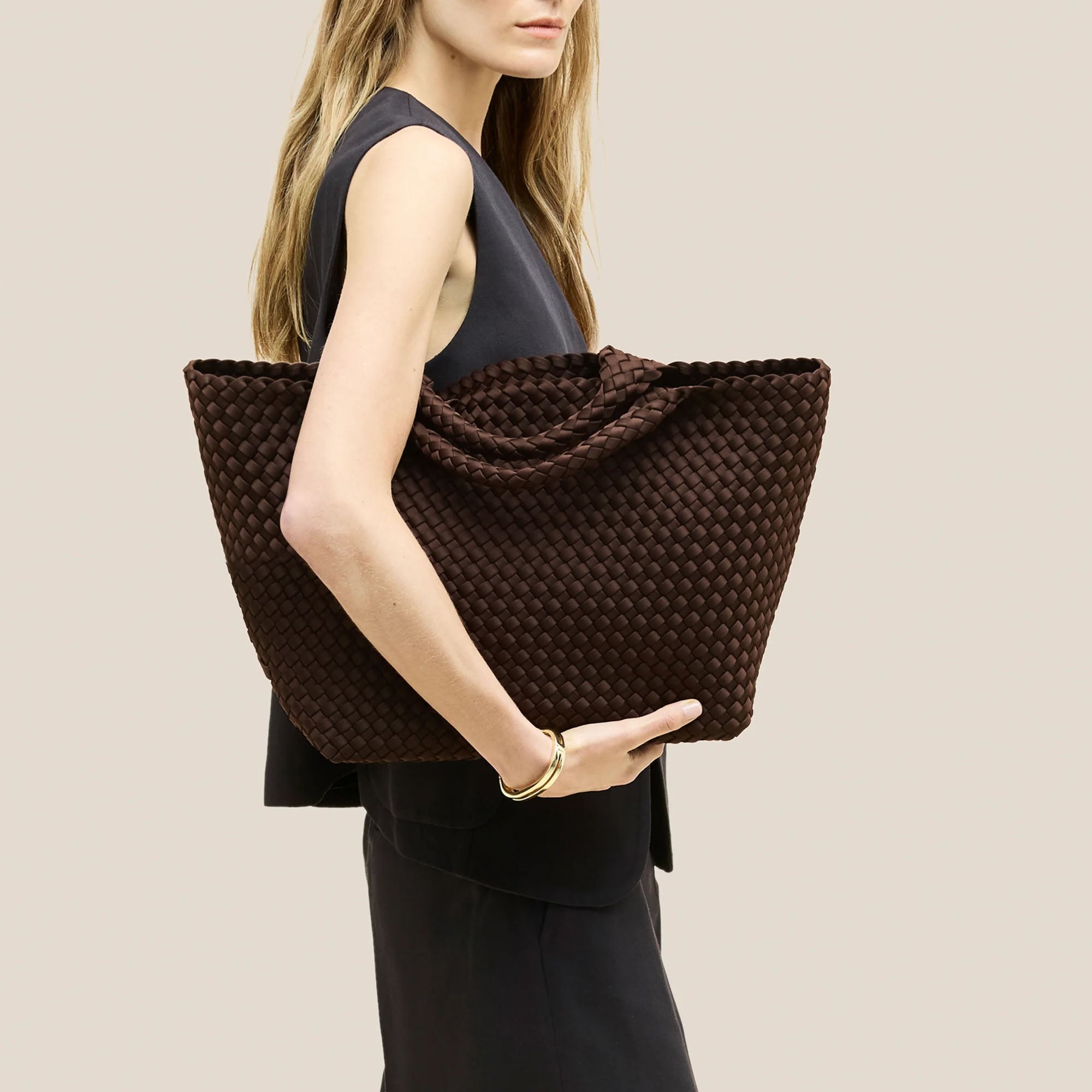Buy NAGHEDI St Barths Medium Tote in Chocolate | Collen & Clare