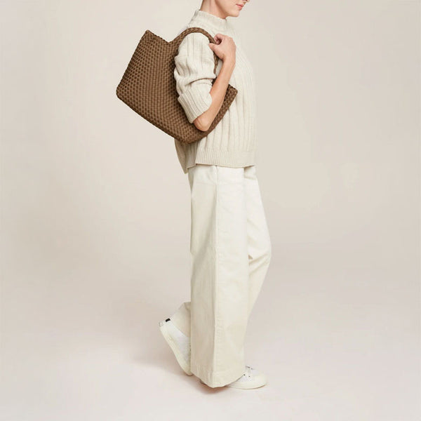 NAGHEDI St Barths Medium Tote in Mink