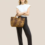 NAGHEDI St Barths Medium Tote in Tortoise/Shell