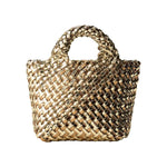 NAGHEDI St Barths Petit Metallic Tote in Biarritz