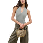 NAGHEDI St Barths Petit Metallic Tote in Biarritz
