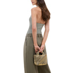 NAGHEDI St Barths Petit Metallic Tote in Biarritz