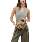 NAGHEDI St Barths Petit Metallic Tote in Biarritz
