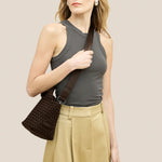 NAGHEDI St Barths Petit Tote in Chocolate