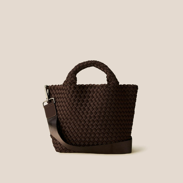 NAGHEDI St Barths Small Tote in Chocolate