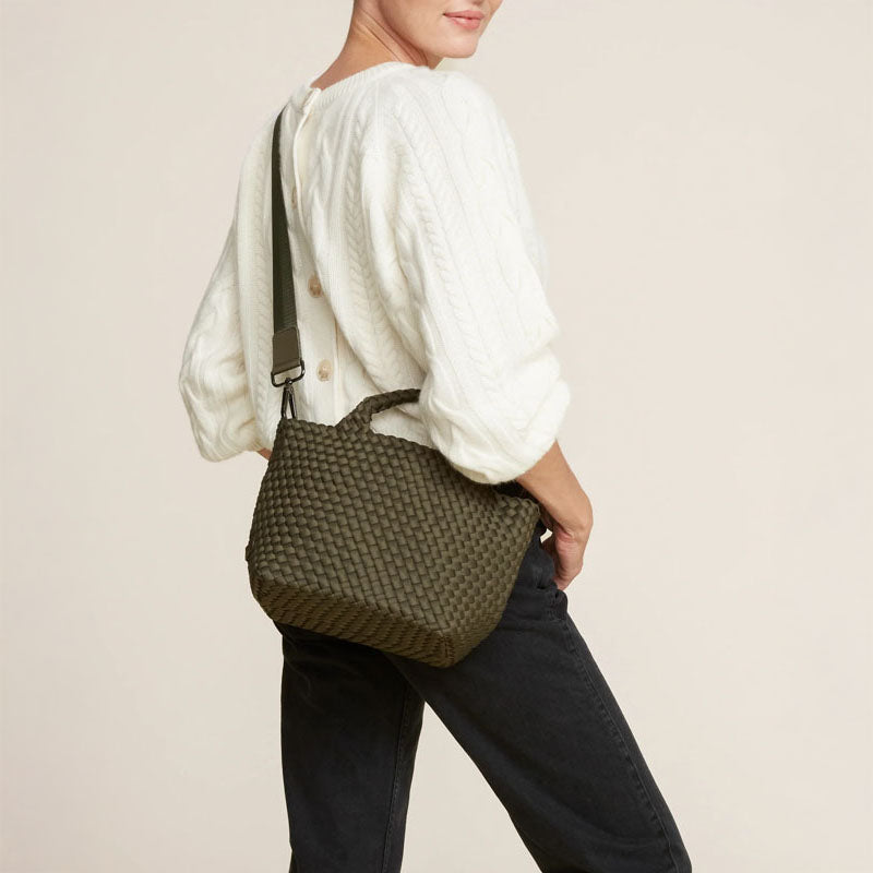 NAGHEDI St Barths Small Tote in Olive