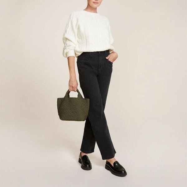 NAGHEDI St Barths Small Tote in Olive