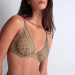 AUBADE Stardust Dream Triangle Bra in Nile Green