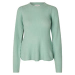 DEA KUDIBAL Sugar Sweater with Peplum in Opal Creek