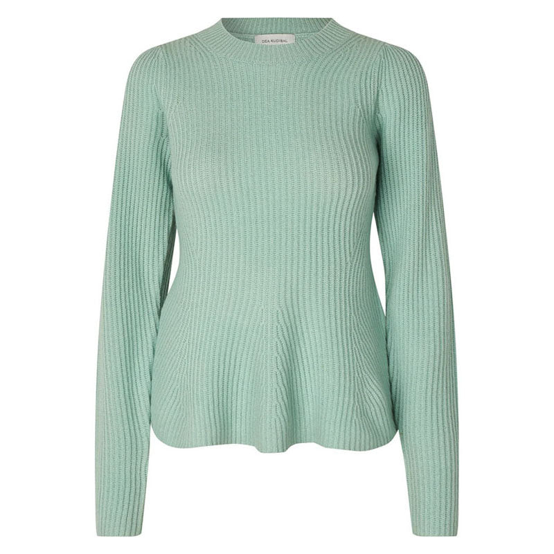 DEA KUDIBAL Sugar Sweater with Peplum in Opal Creek