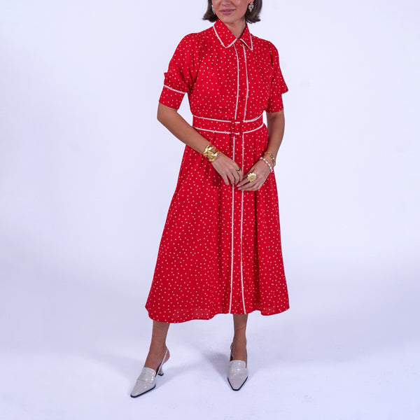 NEW DAY ORIGINALS Sydney Polka Dot Dress in Red