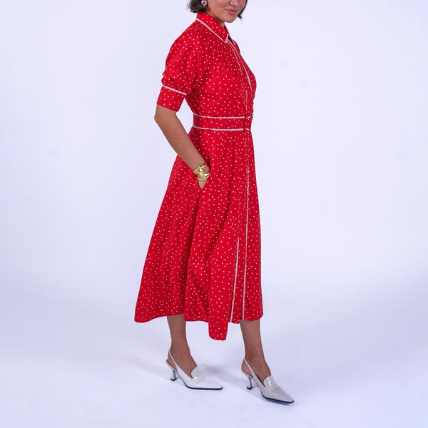 NEW DAY ORIGINALS Sydney Polka Dot Dress in Red