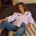 NOBODYS CHILD Eloise Blouse in White