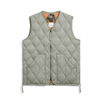 TAION Military V Neck Soft Shell Vest in Sage Green