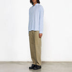 EDMMOND STUDIOS The Lobby Shirt in Plain Blue