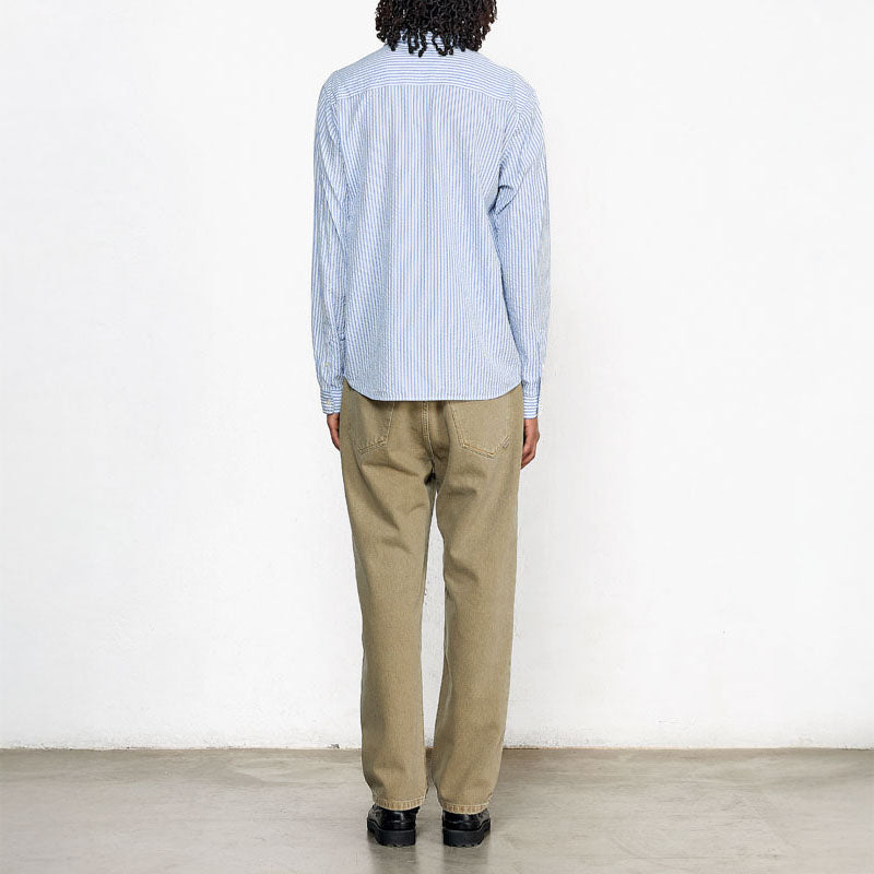 EDMMOND STUDIOS The Lobby Shirt in Plain Blue