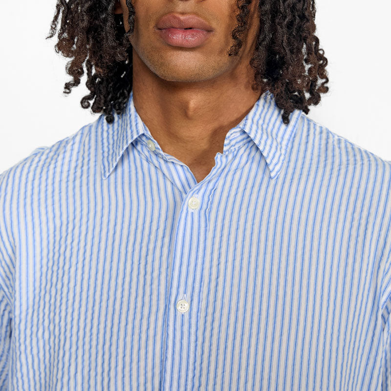 EDMMOND STUDIOS The Lobby Shirt in Plain Blue