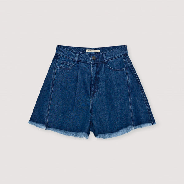THE NEW SOCIETY TNS Denim Shorts in Indigo Denim