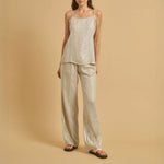 DIEGA Tofia Top in Metallic Ecru