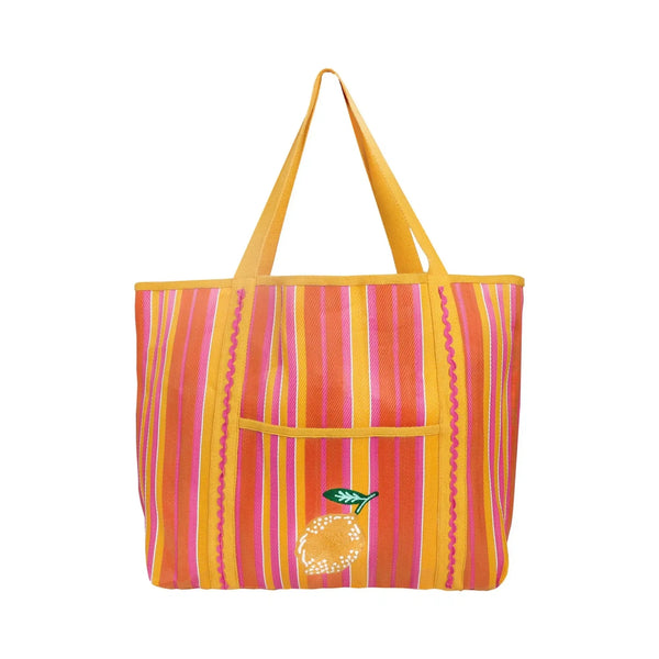 TALKING TABLES Lemon Tote Bag in Pink/Yellow