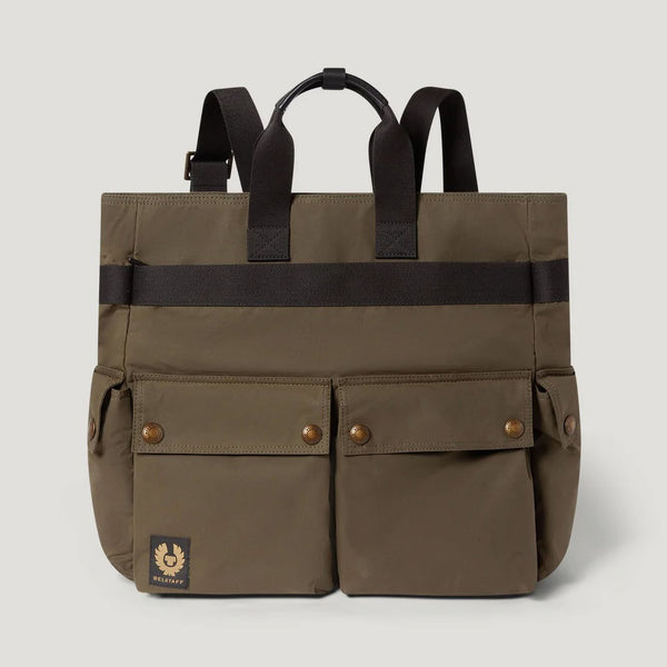 BELSTAFF Trialmaster 2 Way Tote in Faded/Olive