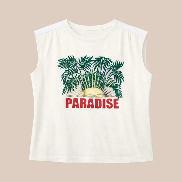FIVE Paradise T Shirt in Off White
