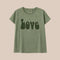 FIVE Love T Shirt in Khaki
