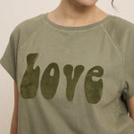 FIVE Love T Shirt in Khaki