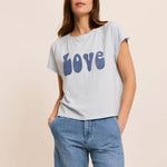 FIVE Love T Shirt in Sky Wave