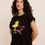 FIVE x Peanuts Woodstock T-Shirt in Acid Grey