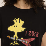 FIVE x Peanuts Woodstock T-Shirt in Acid Grey