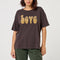 FIVE Love Logo T Shirt  in Cacao/Beige