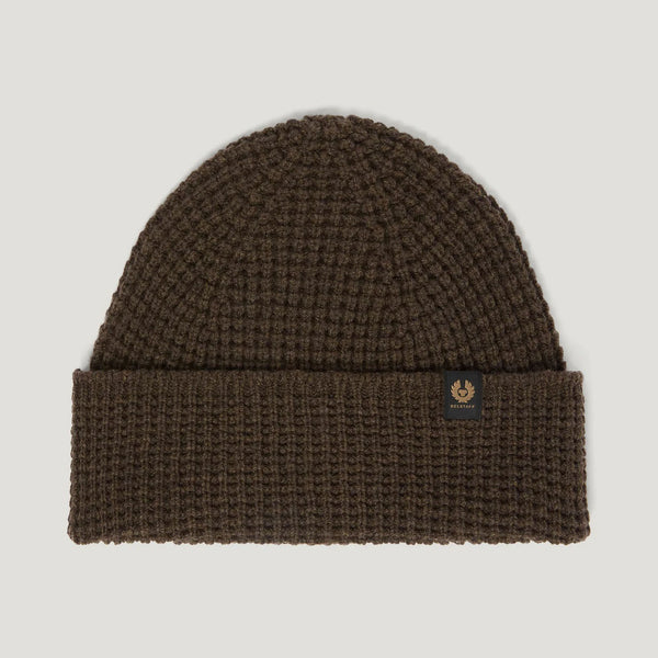 BELSTAFF Tuck Rib Beanie Hat in Major/Brown