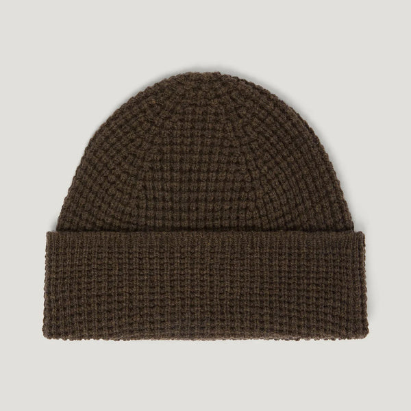 BELSTAFF Tuck Rib Beanie Hat in Major/Brown