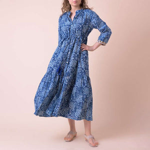 Tuscany Dress in Sequence Blue