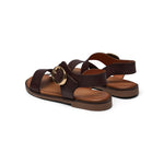 PAVEMENT Isolda Leather Sandals in Brown