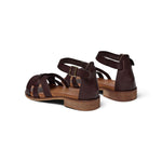 PAVEMENT Aretha Leather Sandals in Brown