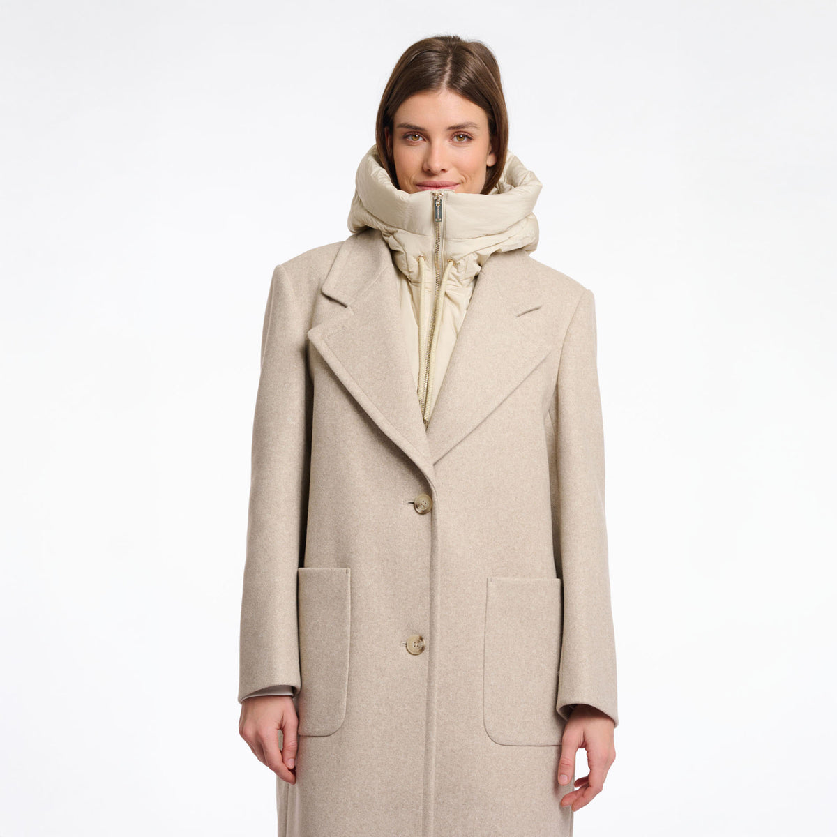 RINO & PELLE Tabita Padded Bib  in Birch